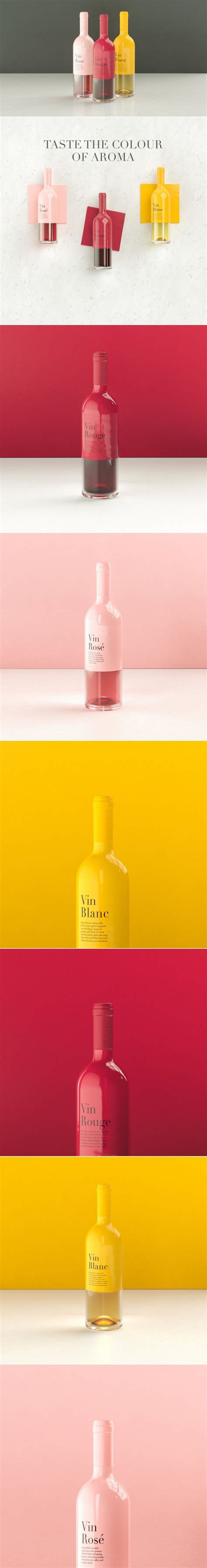 A Slick Wine Bottle Concept That Merges The Senses Graphic Design