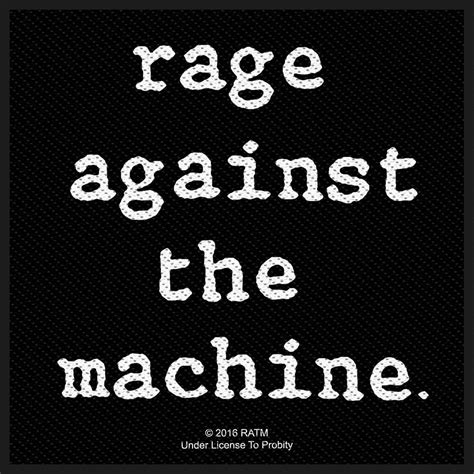 Rage Against The Machine Logo Woven Patch Heavy Metal