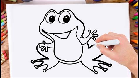 How To Draw A Frog Step By Step For Kidsdrawing Frog Very Easy And