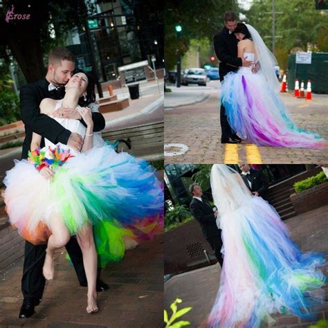 Unique Colored Wedding Dresses Wedding And Bridal Inspiration
