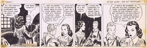 Terry And Pirates 6339 By Milton Caniff Featuring Dancing Lessons