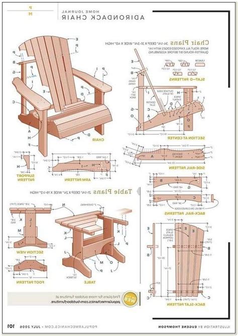 Adirondack Bar Chairs Plans Chairs Diy Adirondack Chair Plans