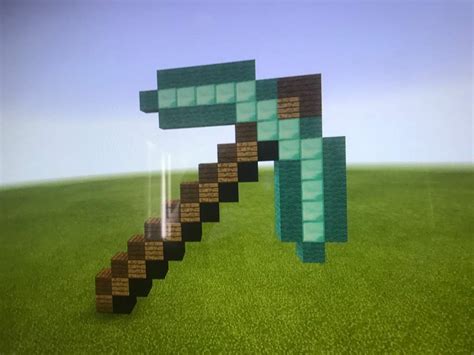Diamond Pickaxe Build Minecraft Amino