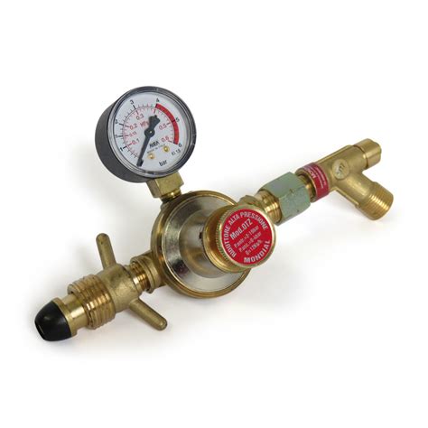 These latter pressures being varied by manual control when required. Adjustable High Pressure Regulator with Gauge - The Gas Shop