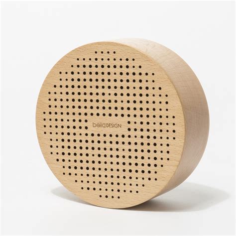Round Wooden Bluetooth Speaker Decentliving