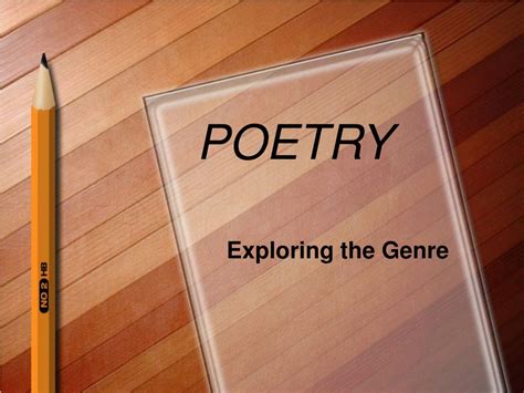 Ppt Poetry Powerpoint Presentation Free Download Id600617