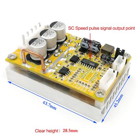 5 36v 350w Bldc Three Phase Dc Brushless Without Hall Motor Controller