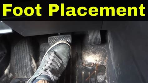 Foot Placement For Gas And Brake Pedals Driving Lesson Youtube