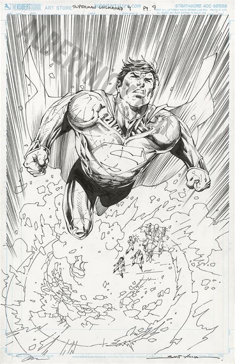 Comic Art For Sale From Albert Moy Superman Unchained Issue 9 Page 9
