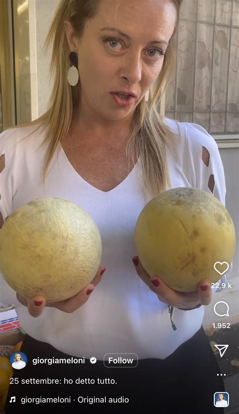 Silvia Sciorilli Borrelli On Twitter Meloni Means Melons 🍈 In Italian