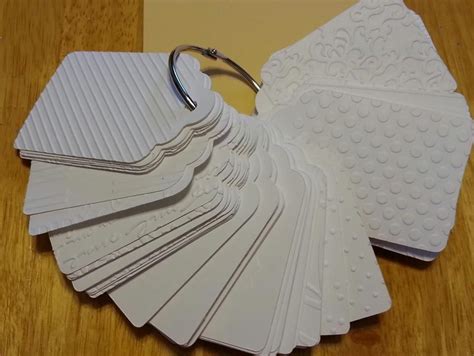 How To Organize Embossing Folders Emboss A Tag And Put On A Large