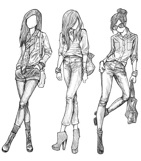 Rachel Nhan Drawings Girl Drawing Fashion Drawing