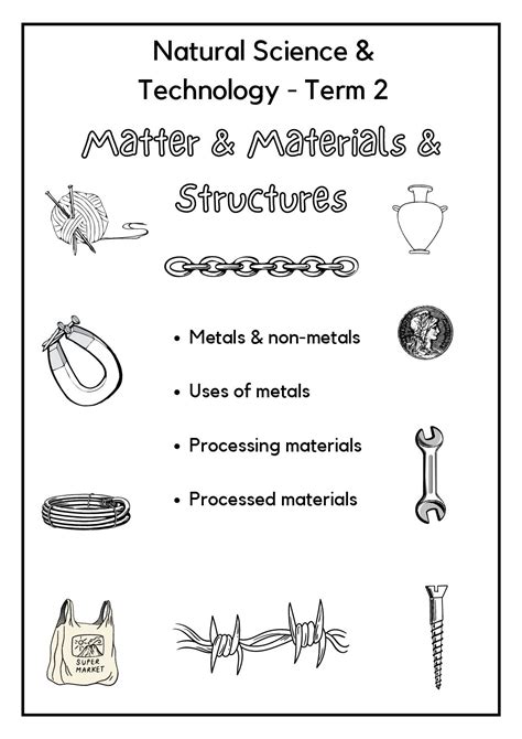 Grade 5 Natural Science And Technology Mattermaterials And Structures