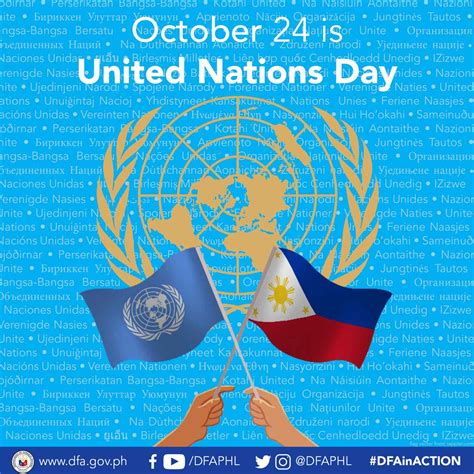 Dfa Philippines On Twitter October 24 Is United Nations Day The Un