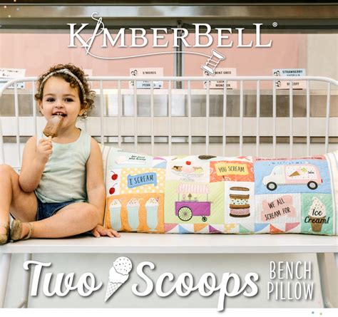 Kimberbell Two Scoops Bench Pillow
