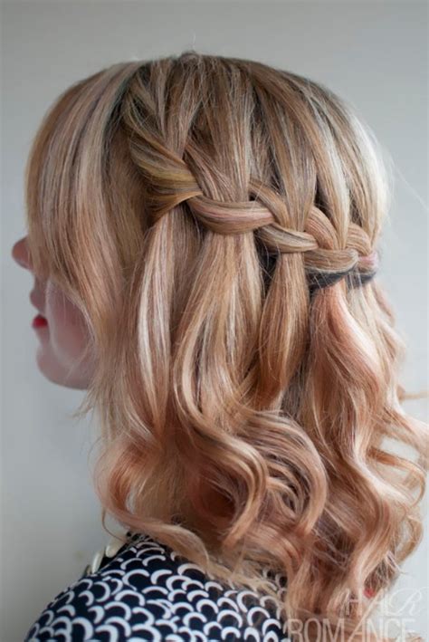 Sideview Of Waterfall Braid Hairstyles A Great Hairstyle For Summer