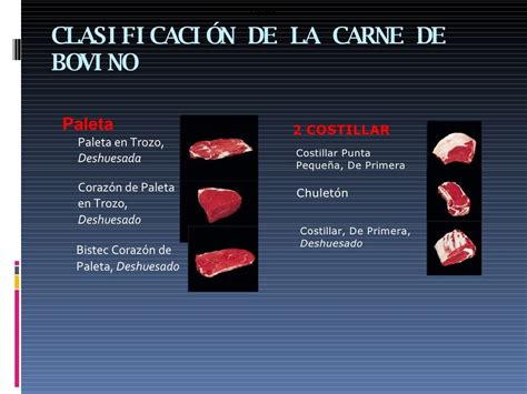 Clasificacion De Carnes