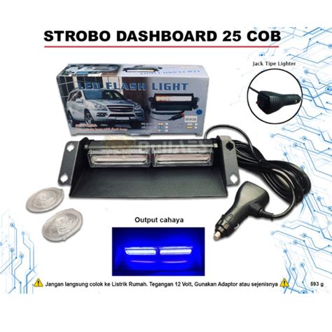Jual Lampu Strobo Dashboard 25 Led Cob Merk Federal Signal Shopee