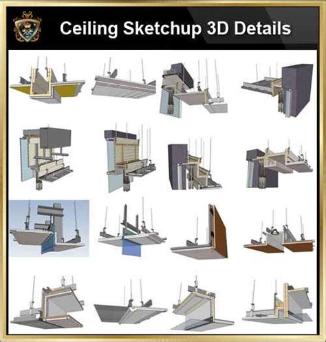 The.dwg files are compatible back to autocad 2000press add to cart and get the download link check out these best collections: 【Best 70 Types Ceiling Sketchup 3D Detail Models ...