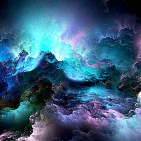 2048x2048 Cool Galaxy Wallpaper In 2019 Colorful Clouds Galaxy