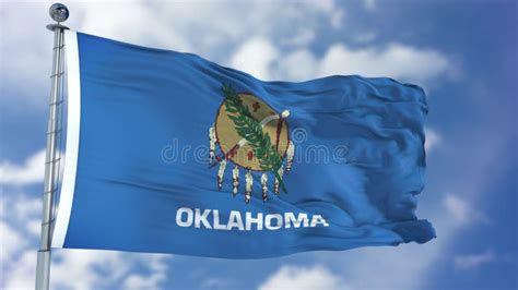 Oklahoma Waving Flag Stock Photo Image Of America Flag 113583082