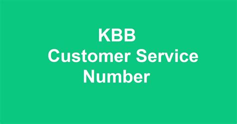 Speak to a live person/real human in customer support in seconds. KBB Customer Service Number