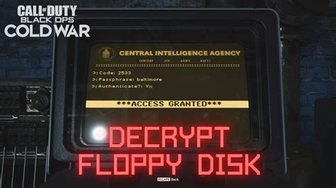 How To Decrypt The Floppy Disk Operation Chaos Call Of Duty Black