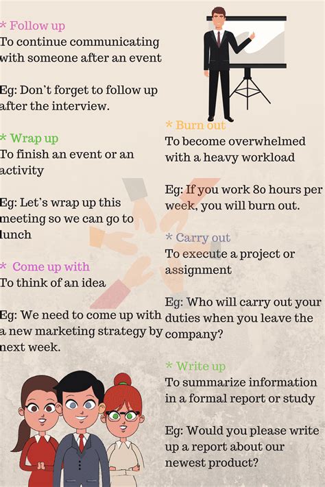 Useful Phrasal Verbs For Business And Work In English Eslbuzz