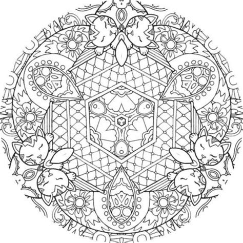 Anime Mandala Coloring Pages Free Coloring Page