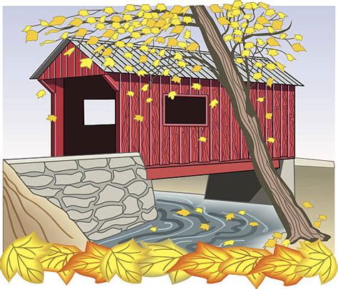 Covered Bridges Pics Illustrations Royalty Free Vector Graphics And Clip