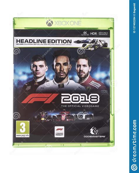 F1 2018 Formula One Xbox Game Editorial Stock Image Image Of Design