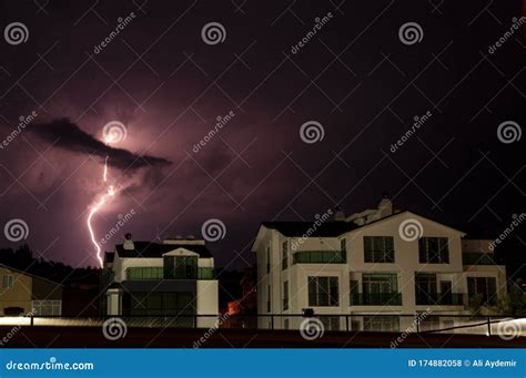 Long Exposure Lightning Stock Photo Image Of Exposure 174882058