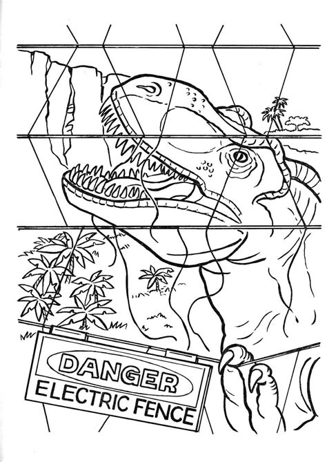 Coloriages Jurassic Park — gratuit à imprimer  WONDER DAY