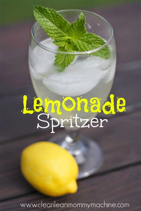 Clean Lean Mommy Machine Homemade Lemonade Spritzer