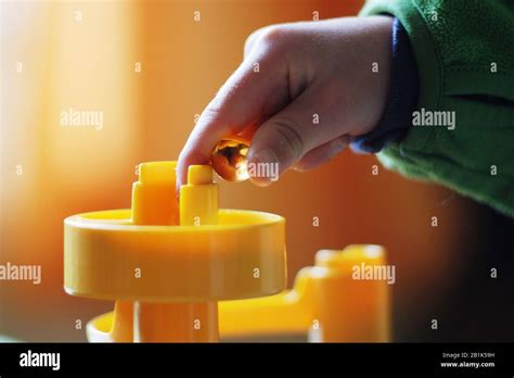 Child Playing A Glass Marble Game Indoor Close Up Stock Photo Alamy
