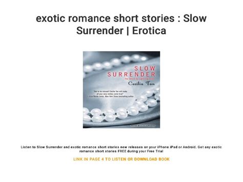 exotic romance short stories slow surrender erotica