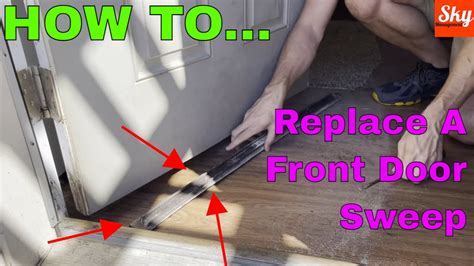Replace An Outside Door Sweep Or Bottom Door Seal Youtube