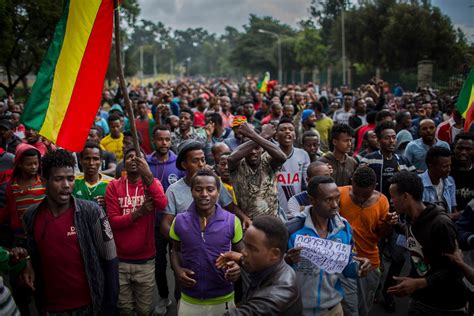 Addis Ababa Protests In Ethiopia Thousands Take To The Streets After