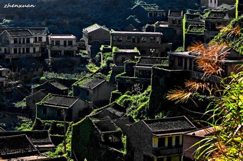 An Abandoned Fishing Village In China Literally Being Swallowed By