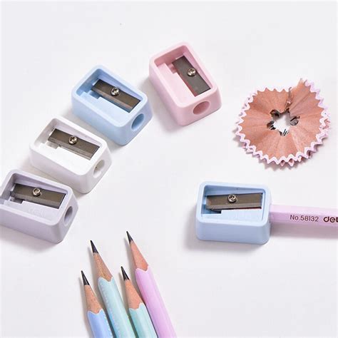 Deli Mini Color Kids Pencil Sharpeners Classroom Supplies Stationery