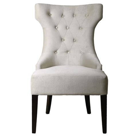 Uttermost Accent Furniture Accent Chairs 23239 Arlette Tufted Wing