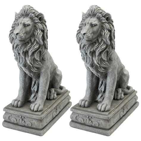 The lion is a bright symbol. Design Toscano Fouquet Royal Palace Sentinel Lion Statue ...