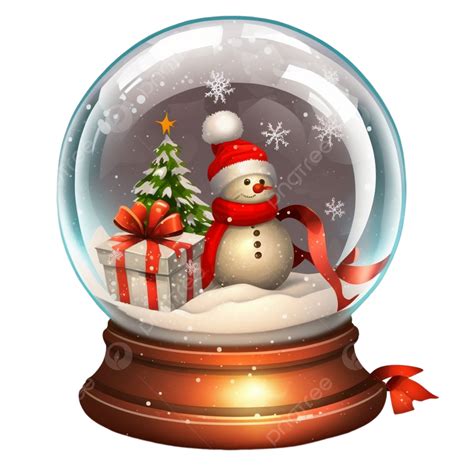 Christmas Snow Globe With Snowman And T Christmas Globe Snow Globe