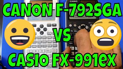 Results for casio scientific calculator fx (16). CASIO FX-570EX O 991EX ( O LAX ) VS CANON F-792SGA - YouTube