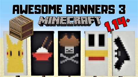 5 Awesome Minecraft Banner Designs With Tutorial 3 Loom Youtube