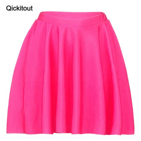 qickitout 2016 summer sexy women s 3d rose red digital printing skirts fashion joker skirts drop