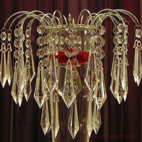 Crystal Chandelier Vase Topper Tall Floating Candle Centerpieces