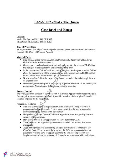 Case Brief Template 40 Case Brief Examples And Templates