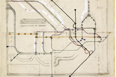 Tube Map Harry Becks First London Underground Map Sketch Goes On Show