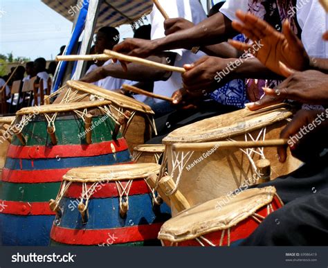 Group Djembe Drummer Ghana West Africa Stock Photo Edit Now 69986419